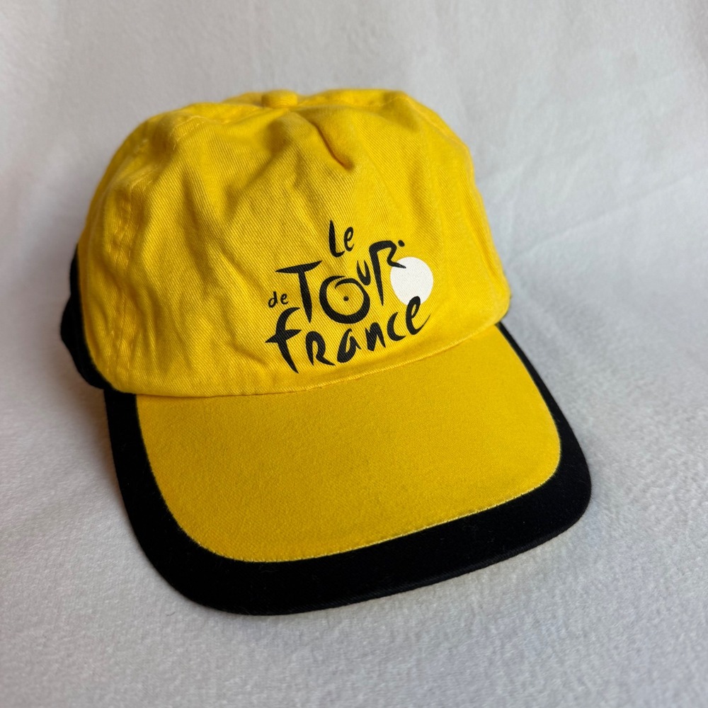 Le Tour De France Bicycle Race Hat Yellow Black Adjustable Cap OSFM